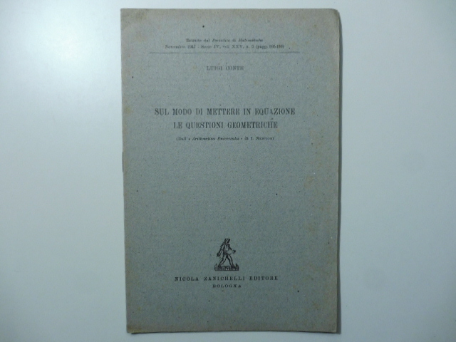 Sul modo di mettere in equazione le questioni geometriche